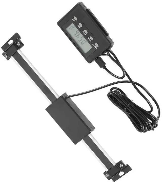 Alt view image 5 of 7 - Digital Readout Linear Scale, 0 to150mm Aluminum Alloy Remote DRO Linear Scale Precision LCD Readout DRO Kit for Milling Machines Lathes