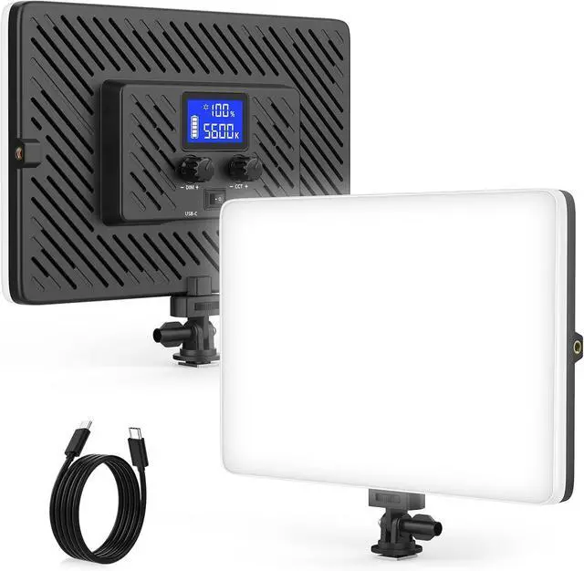 Main image of 20W LED Video Photography Light Panel, Type C& Built-in 4000mAh