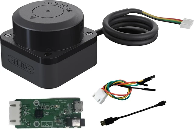Main image of RPLIDAR C1 360 Degree 2D Lidar Sensor, 12 Meters Scanning Radius Ranging Kit, SLAM ROS Robot Lidar Scanner for Obstacle Avoidance & Navigation
