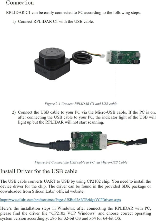 Alt view image 6 of 7 - RPLIDAR C1 360 Degree 2D Lidar Sensor, 12 Meters Scanning Radius Ranging Kit, SLAM ROS Robot Lidar Scanner for Obstacle Avoidance & Navigation