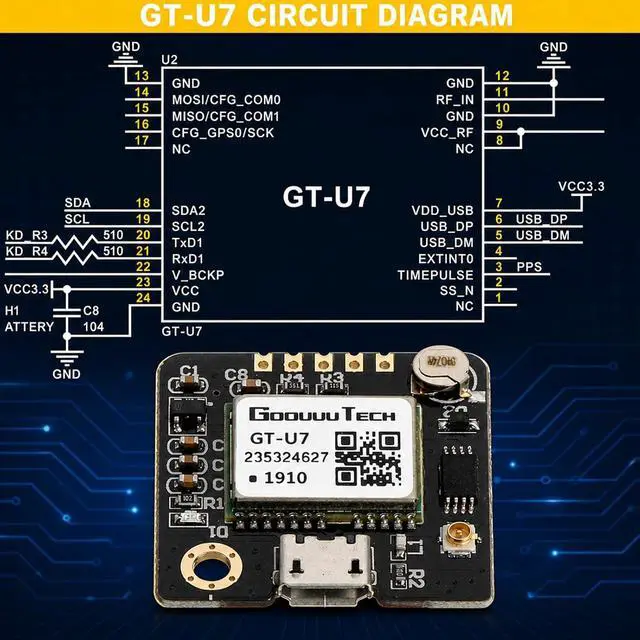 Alt view image 4 of 7 - 4-Pack GT-U7 GPS Module, USB Port, Active Antenna