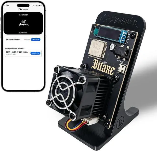 Main image of New Smart app Custom Firmware Bitaxe Gamma 601