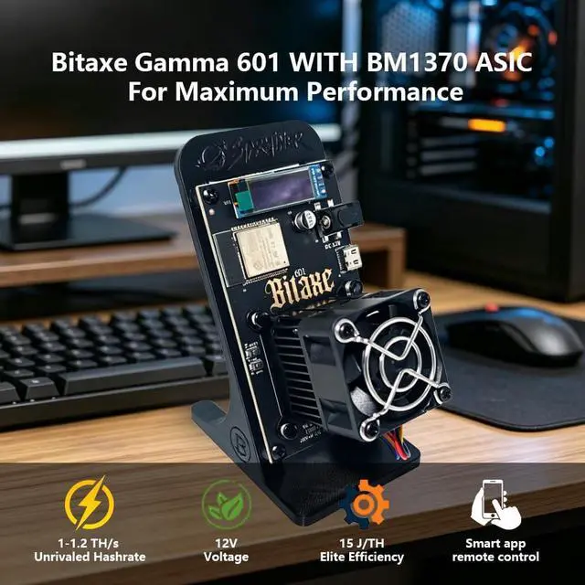 Alt view image 4 of 6 - New Smart app Custom Firmware Bitaxe Gamma 601