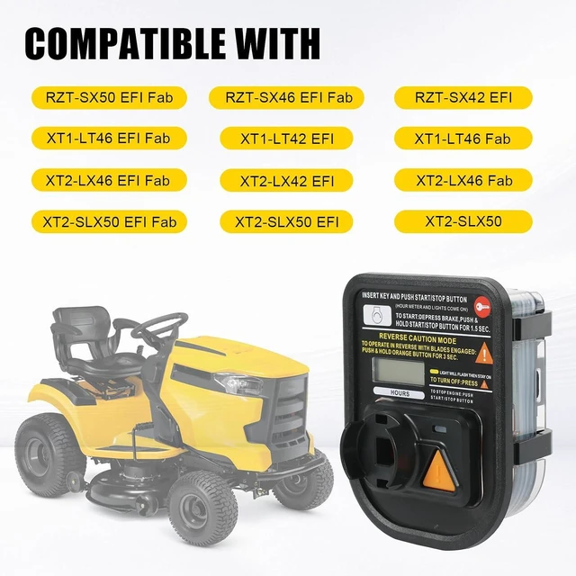 Alt view image 4 of 7 - Hour Service Meter Module Compatible with XT1 XT2 LT42 LX46 SLX50 Tractors