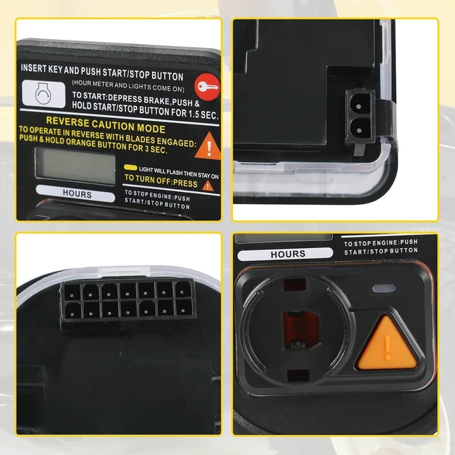 Alt view image 5 of 7 - Hour Service Meter Module Compatible with XT1 XT2 LT42 LX46 SLX50 Tractors