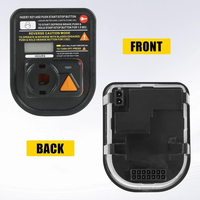 Alt view image 6 of 7 - Hour Service Meter Module Compatible with XT1 XT2 LT42 LX46 SLX50 Tractors