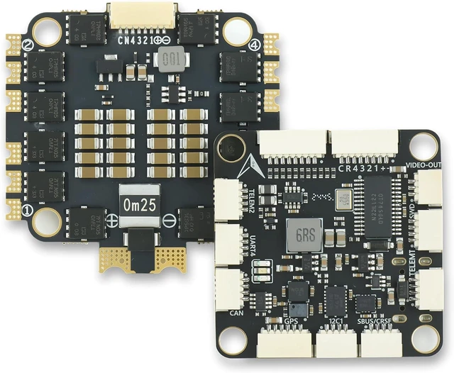 Alt view image 2 of 7 - H743 Flight Controller with 60A 32-Bit ESC 30x30 Stack, Supports 2-6S LiPo, Dual IMU, Compass & Barometer, Betaflight/INAV/PX4/Ardupilot Compatible for FPV & Racing Drones