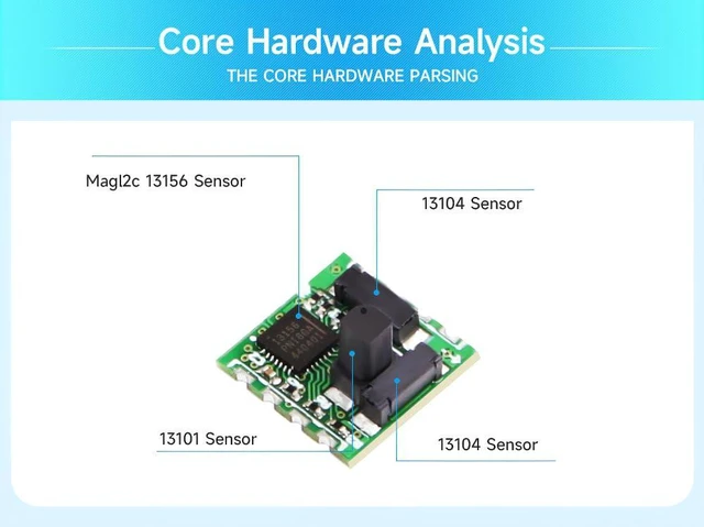 Alt view image 6 of 7 - RM3100 High-Accuracy Geomagnetism Magnetometer, Magnet Field Sensor with SPI Interface, High-Resolution Electronic Compass Module for Arduino
