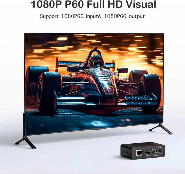 Alt view image 2 of 7 - 1080P60 HDMI Video Encoder, H.265/H.264 Hardware Encoding with SRT,RTMP,RTSP,RTMPS,UDP,HTTP,HLS,WebRTC,TRTC,Icecast,SHOUTcast, IP Video Distribution for Live Broadcast