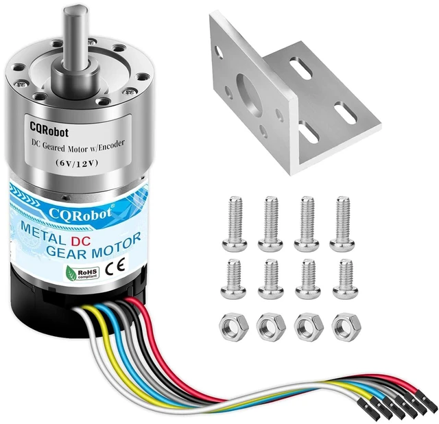 Main image of 90:1 Metal DC Gearmotor, 37D x 70.1L mm, 6V/12V with 64 CPR Encoder