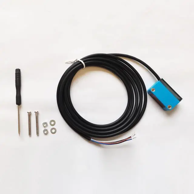 Alt view image 7 of 7 - HLS-R30 Photoelectric Sensor, Laser Reflection Small Light Point Background SuppressionSensor, Sensing Distance 10-350mm, 1224VDC, NPN Output, Detection Distance Unaffected by Object Color