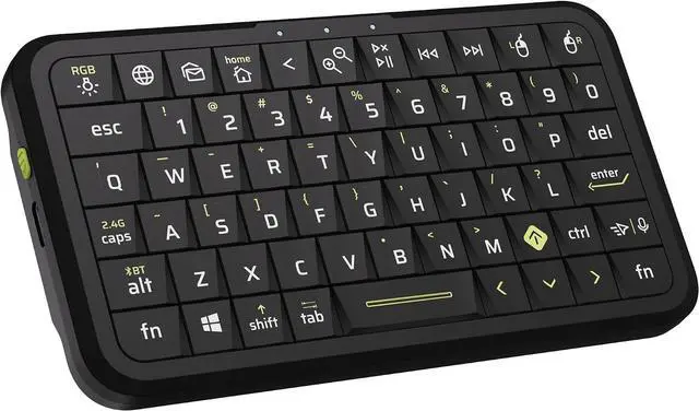 Main image of Mini Keyboard with Triple Mode (2.4G/Bluetooth/USB-C),RGB Backlit with Memory, Air Mouse, Ultra-Slim Portable, Compatible with Tablet/PC/Smart TV/Phone (iOS/Android/Windows/Mac)