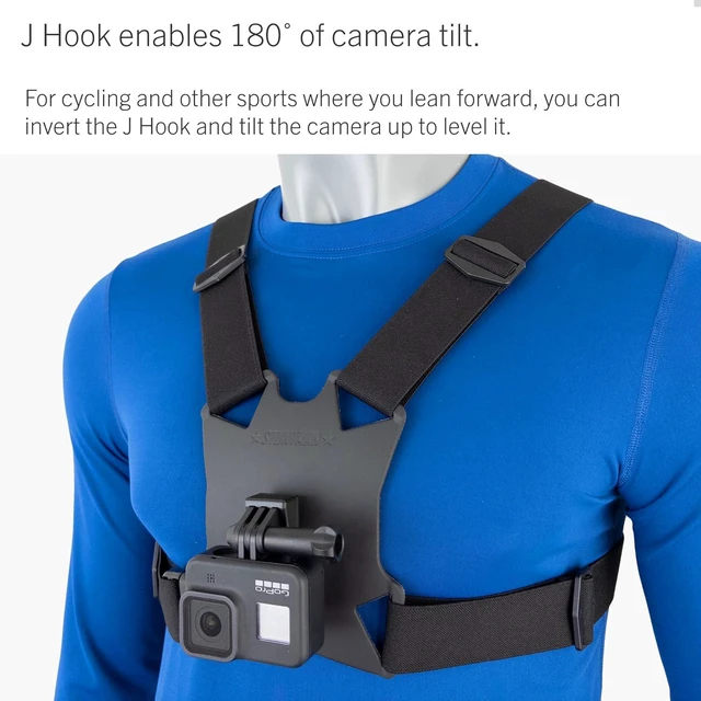 Alt view image 3 of 5 - High-Stability Chest Mount with J Hook for Action Cameras