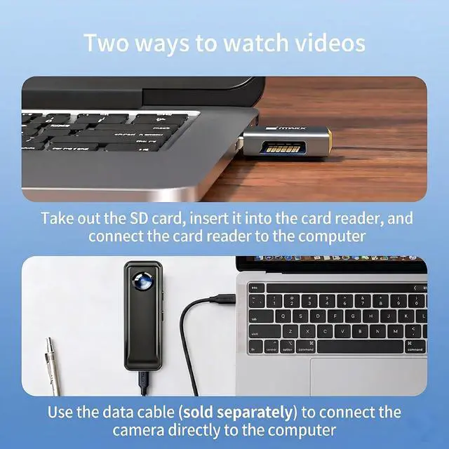 Alt view image 6 of 7 - 4K Action Camera, Body Camera with 64GB Memory Card, Vlogging Camera with Helmet Mount, Mini Size Cam with Spring Clip, Hands-Free POV Recording, Recorder DV for Travel, Sports and Cycling