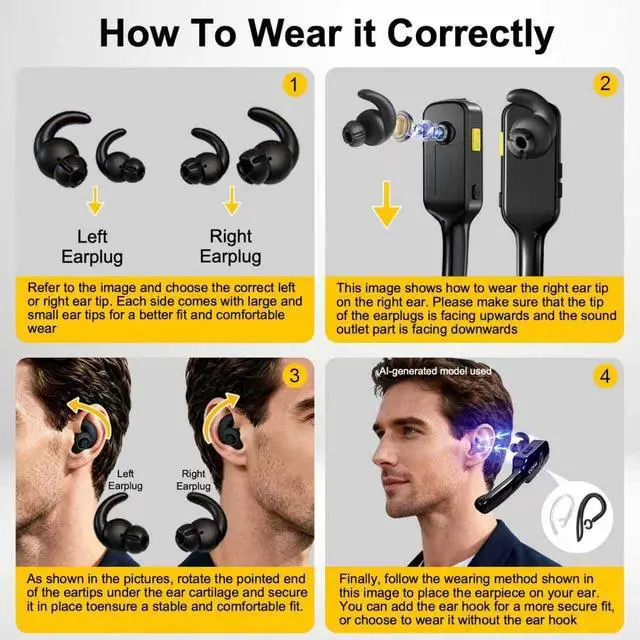 Alt view image 6 of 7 - 3 Pack Wireless Mini Walkie Talkies, ENC Noise Cancellation