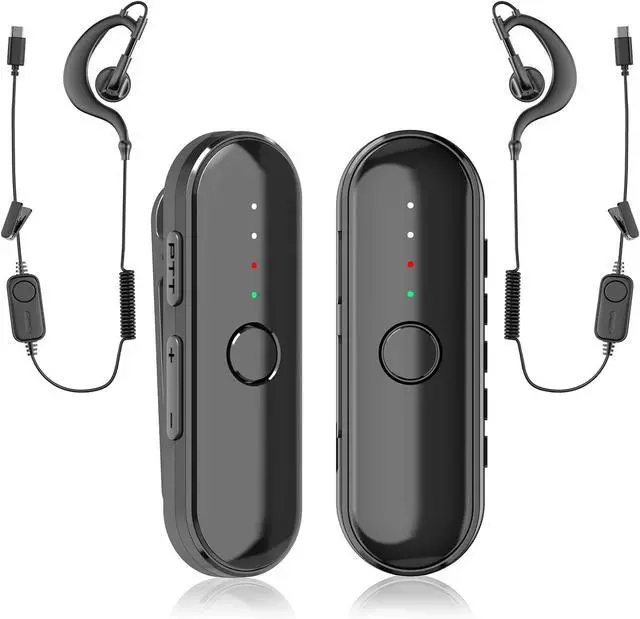 Main image of Super Mini Walkie Talkies, Small Secure Clip-On Two Way Radio, Portable Walkie Talkie with Earpieces for Outdoor Sports, Restaurants, Retail Stores, Baseball, Hospital, Biking, Adults, 2 Pack