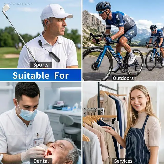 Alt view image 4 of 7 - Super Mini Walkie Talkies, Small Secure Clip-On Two Way Radio, Portable Walkie Talkie with Earpieces for Outdoor Sports, Restaurants, Retail Stores, Baseball, Hospital, Biking, Adults, 2 Pack