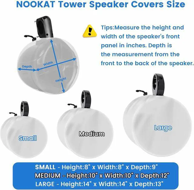 Alt view image 5 of 7 - 2 Pack Boat Speaker Covers, 900D Waterproof Wakeboard Tower Speaker Cover