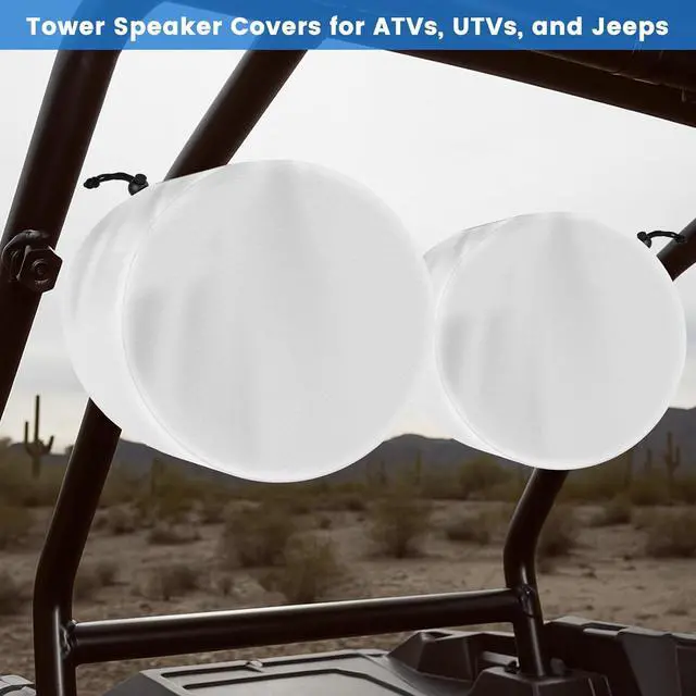 Alt view image 7 of 7 - 2 Pack Boat Speaker Covers, 900D Waterproof Wakeboard Tower Speaker Cover