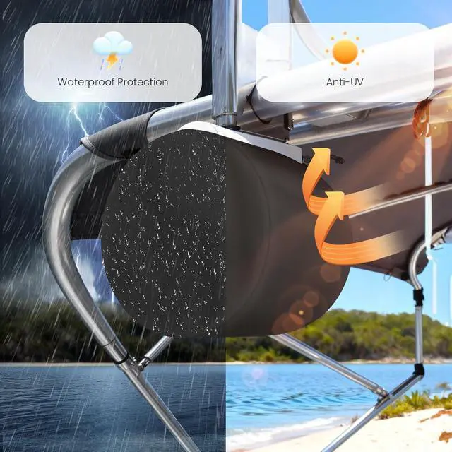 Alt view image 2 of 7 - 2 Pack Boat Speaker Covers, 900D Waterproof Wakeboard Tower Speaker Cover