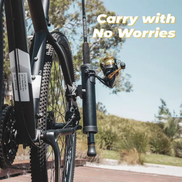 Alt view image 2 of 6 - Fishing Rod Holder for Bike Quality Aluminium Alloy Adjustable Design