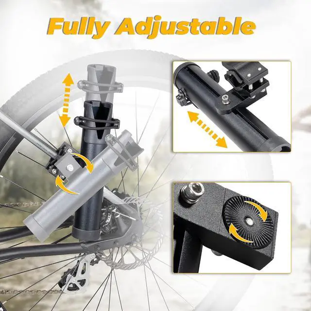 Alt view image 3 of 6 - Fishing Rod Holder for Bike Quality Aluminium Alloy Adjustable Design