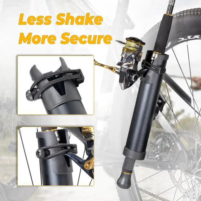 Alt view image 6 of 6 - Fishing Rod Holder for Bike Quality Aluminium Alloy Adjustable Design