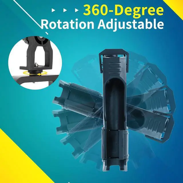 Alt view image 3 of 7 - 2 Pack Fishing Rod Holder, 360 Degree Adjustable Clamp, For Boat, Kayaks