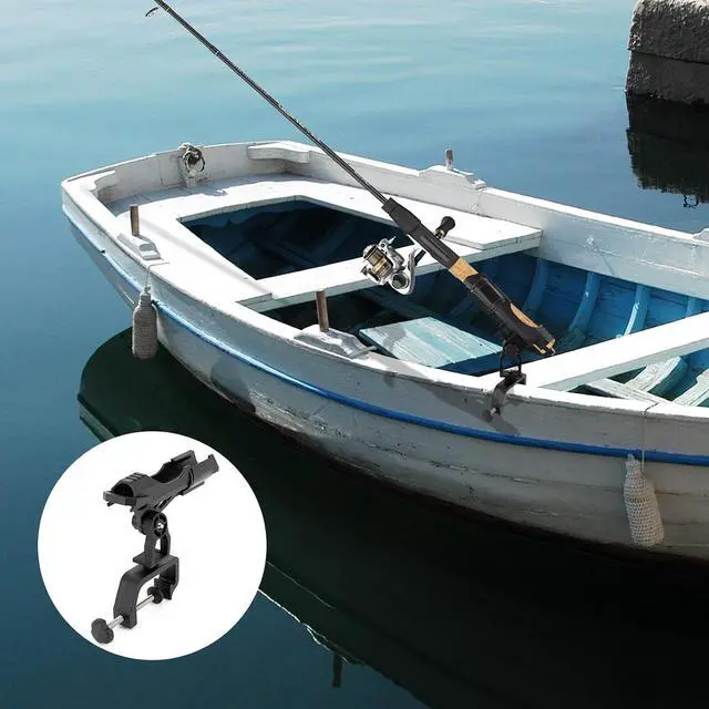 Alt view image 6 of 7 - 2 Pack Fishing Rod Holder, 360 Degree Adjustable Clamp, For Boat, Kayaks