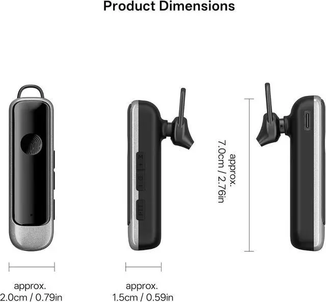 Alt view image 7 of 7 - N3S MAX Earhook Walkie Talkies,Rechargeable Two Way Radios(4 Pack)