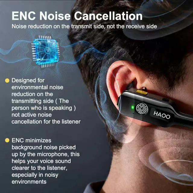 Alt view image 3 of 7 - 3 Pack Wireless Mini Walkie Talkies, ENC Noise Cancellation