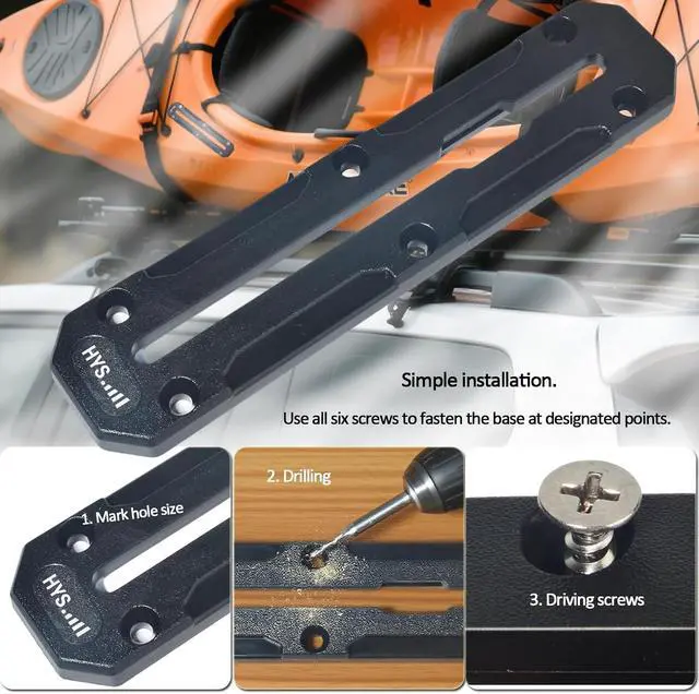 Alt view image 4 of 7 - Heavy Duty Drill Base Track Holder for Trucks/Boats/Wall/Desk/Vehicles, w/ 1" Ball with T-Bolt, w/3.9 Inches Double Socket Arms-Mount for Phone & Handheld Radio & Shoulder Speaker Mic
