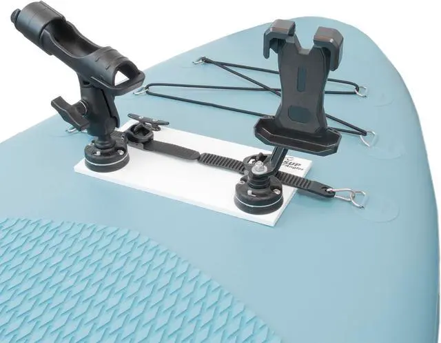 Main image of SUP Angler Lite Universal Paddle Board Mount with Paddle Board Fishing Rod Holders, Phone Holders, Cup Holders; Paddle Board Accessories