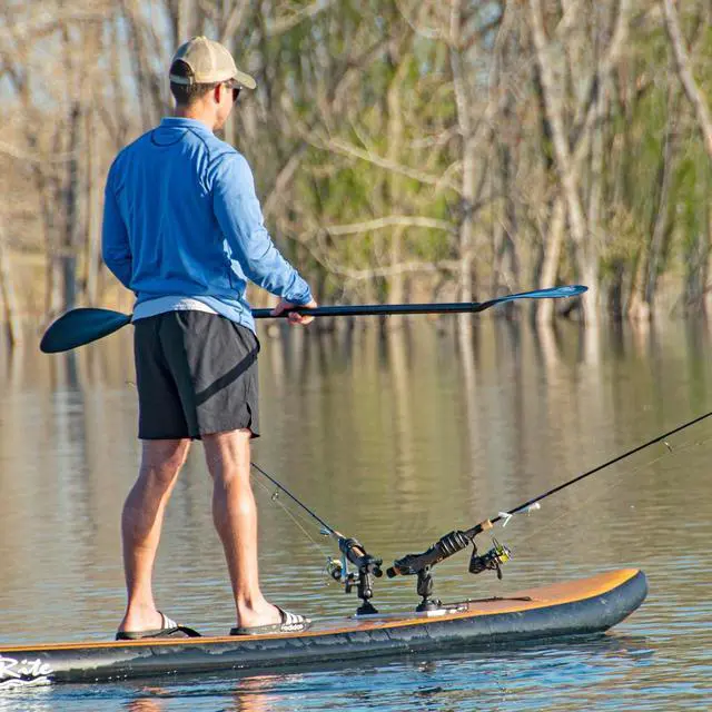 Alt view image 3 of 6 - SUP Angler Lite Universal Paddle Board Mount with Paddle Board Fishing Rod Holders, Phone Holders, Cup Holders; Paddle Board Accessories
