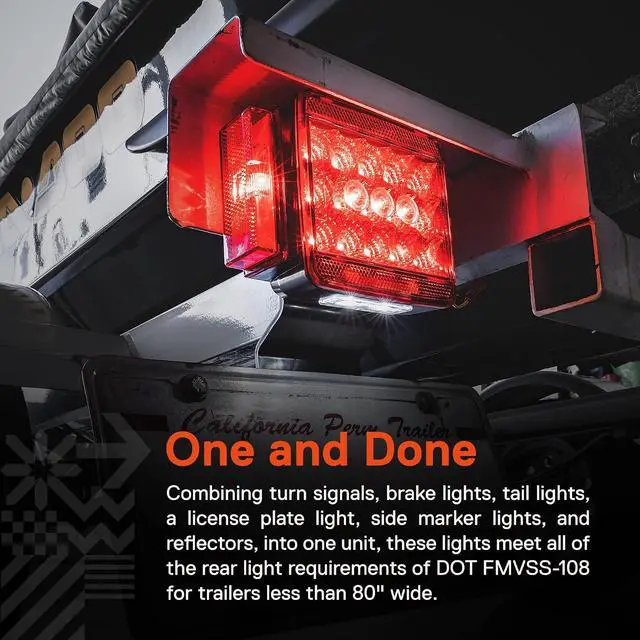 Alt view image 4 of 7 - True MODS LED Trailer Light Kit w/Wiring Harness Submersible