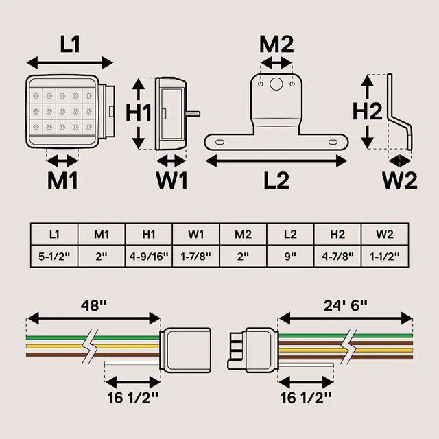 Alt view image 7 of 7 - True MODS LED Trailer Light Kit w/Wiring Harness Submersible