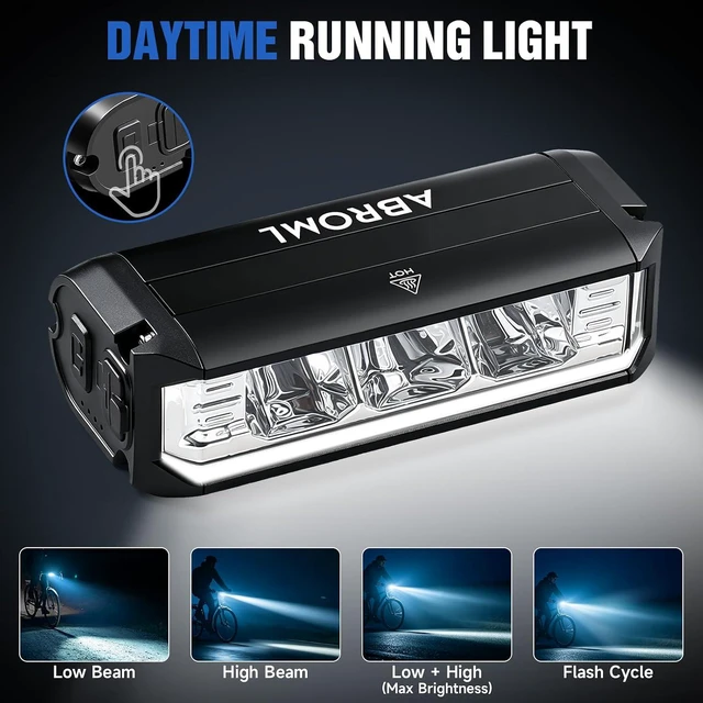 Alt view image 4 of 7 - 2026 NEW 2-in-1 Detachable Bike Light Phone Holder, IPX5 Rechargeable Bicycle Headlight Mount, Adjustable for iPhone 17 16 15 Pro Max, Galaxy & 4.7-7" Phones