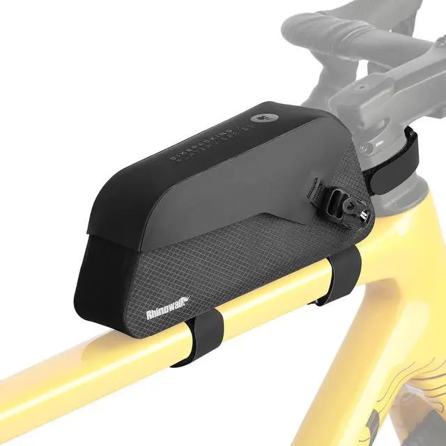 Alt view image 2 of 7 - Bike Top Tube Bag Waterproof IPX4 Magnetic Closure Frame Pouch for Road & MTB Slim Fit (Size 1.0L)