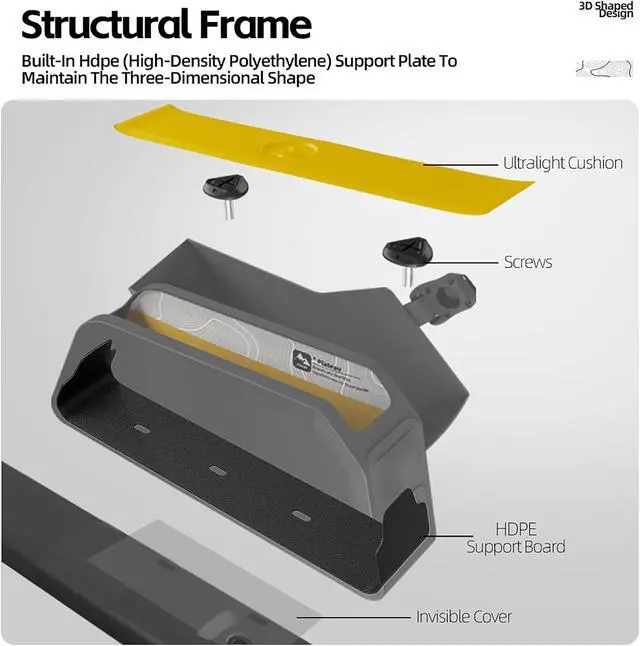 Alt view image 6 of 7 - Bike Top Tube Bag Waterproof IPX4 Magnetic Closure Frame Pouch for Road & MTB Slim Fit (Size 1.0L)