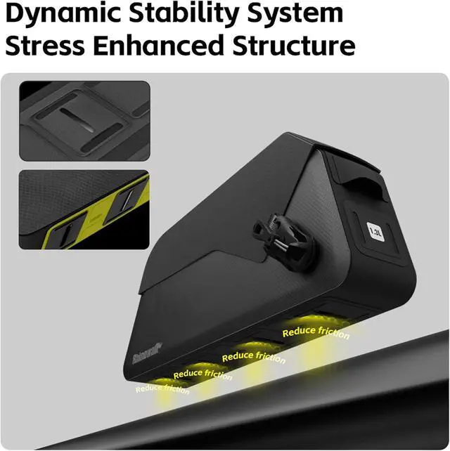 Alt view image 7 of 7 - Bike Top Tube Bag Waterproof IPX4 Magnetic Closure Frame Pouch for Road & MTB Slim Fit (Size 1.0L)