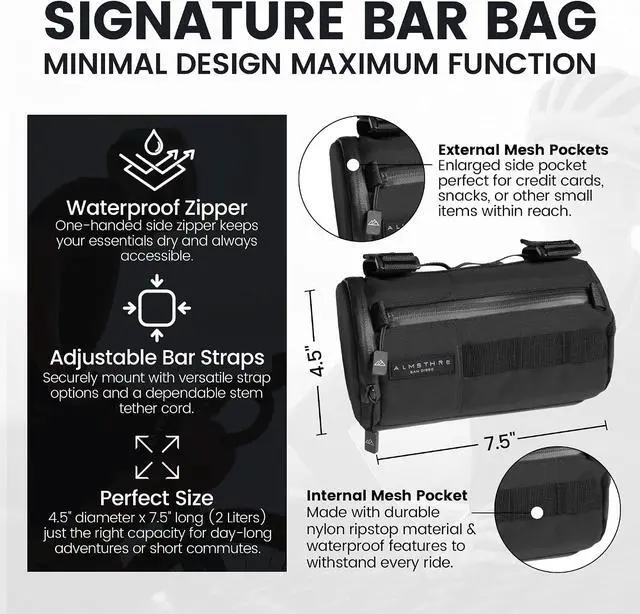 Alt view image 2 of 5 - Signature Bar Bag Midnight Black