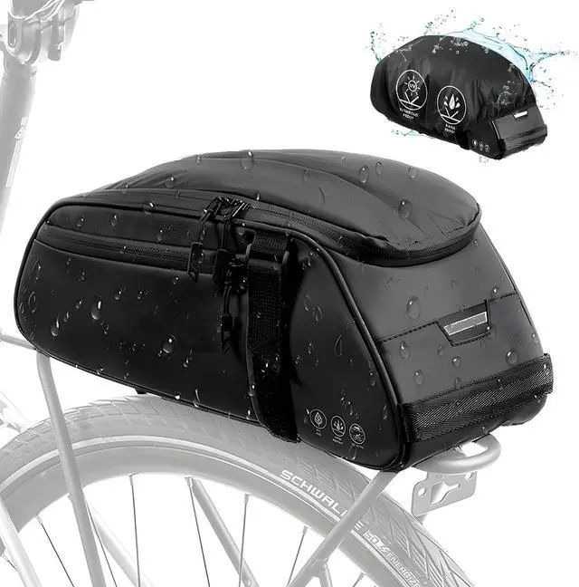 Main image of Rear Bike Rack Bag, 8L Waterproof Bike Storage Saddle Bag for Bicycle