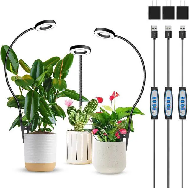 Main image of Plant Lights for Indoor Growing, Clip on Full Spectrum Grow Lamp