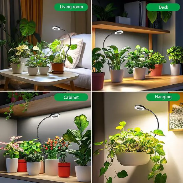 Alt view image 7 of 7 - Plant Lights for Indoor Growing, Clip on Full Spectrum Grow Lamp
