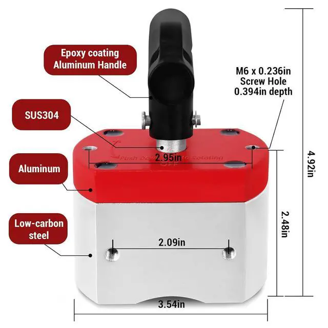 Alt view image 7 of 7 - 600 LB ON/Off Magnets, Magnetic Welding Holder, Multipurpose Switch Magnet for Lifting and Handling,Metal Screening,Weld Positioning,Metal Salvage (2 Pack)
