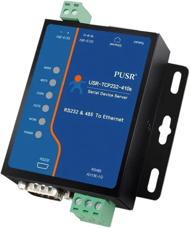 Alt view image 7 of 7 - Edge Computing RS485 RS232 to Ethernet Modbus Gateway Modbus to ethernet Support MQTT SSL/TLS encryption in HTTP Modbus RTU to TCP USR-TCP232-410S-New
