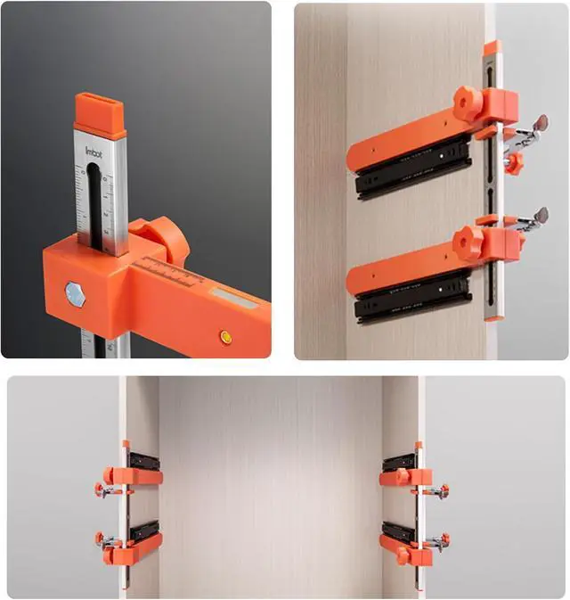 Alt view image 6 of 7 - Drawer Slide Alignment Jig with Double Scale for Cabinet Installation