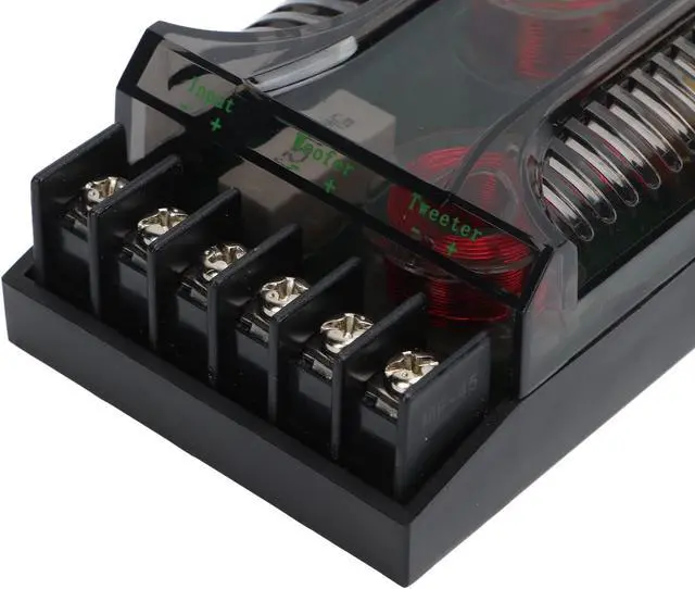 Alt view image 5 of 7 - 300 Watts 2 Way Crossover, Car Audio Crossover Universal Heat Dissipation Speaker Frequency Divider