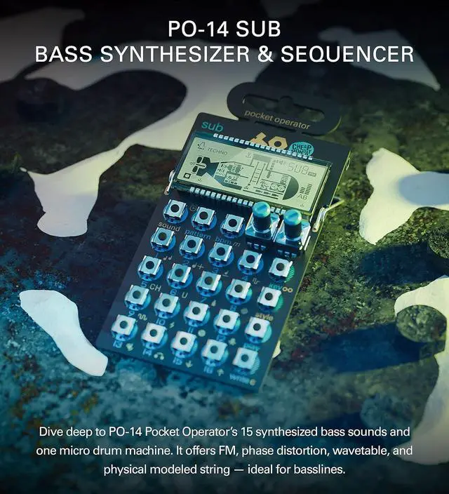 Alt view image 2 of 7 - Pocket Operator PO-14 Sub Bass Synthesizer and Sequencer