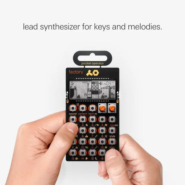 Alt view image 2 of 7 - Pocket Operator PO-16 Factory, Lead Synthesizer for Keys Melodies. Sequencer with Parameter Locks, Play Styles & Punch-in Effects